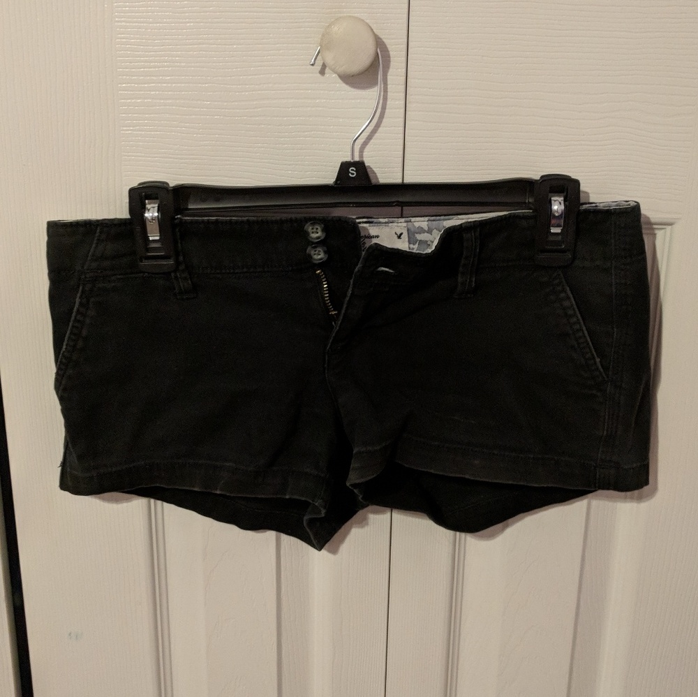 American Eagle soft black shorts